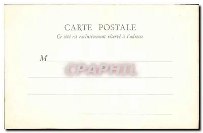 Quarto de Marie-Antoinette — Fontainebleau — B.F. Paris — Verso