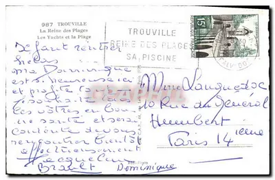 Los Yates y la Playa — Trouville — Cap — Reverso