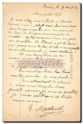 Die malerische Auvergne — Das Rathaus — Verlag Ideal, Nr. 3513 bis — Rückseite