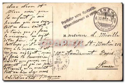 Genf — Der Hafen und die Wasserfontäne — J. J. 8047 — Rückseite