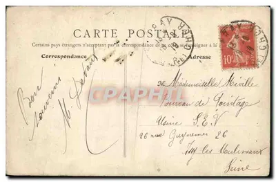 Chambord - El Castillo — Tarjeta postal antigua n°504 — editor ThG — Reverso