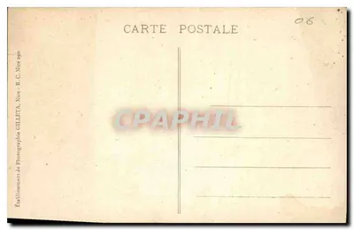 Wyspa Saint-Honorat — Klasztor Lérins — Ogólny widok klasztoru — Wydawca GILLETA, Nice — Rewers