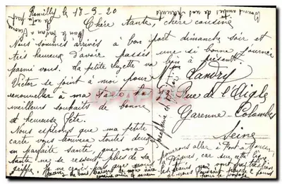 Arranjo de pensos em um cesto — Gloria — número de série não visível — Verso