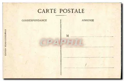 Reims — Święty Nicaise i Uśmiech Reims przed pożarem — Wydawnictwo Reims-Katedra — Rewers