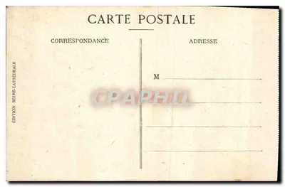 Reims — Ulica Dieu-Lumière po wojnie — Wydawnictwo Reims-Katedra — Rewers