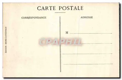 Reims — Widok z lotu, czerwiec 1913 — Wydawnictwo Reims-Katedra — Rewers