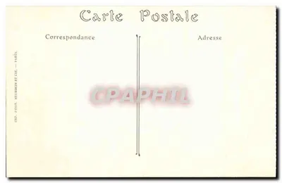 Soissons — Widok wnętrza katedry — G. Laguerre, Soissons — Rewers