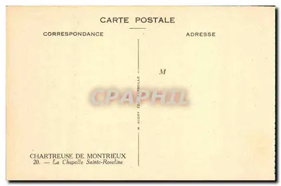 La Capilla Santa Roseline — Chartreuse de Montrieux — edit. Audry — Reverso