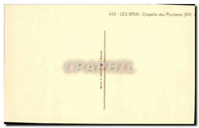 Les Baux — Krypta Pasków (XVI wiek) — J. George, nr 422 — Rewers