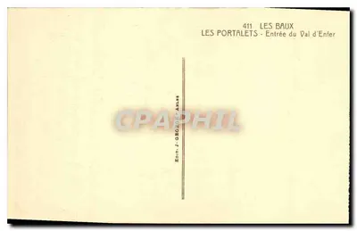 Les Portalets — Entrada do Vale do Inferno — J. George, Anles — Verso