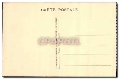 Savoie - Environs du Glandon - Le Déversoir du Lac Bramant — Verso