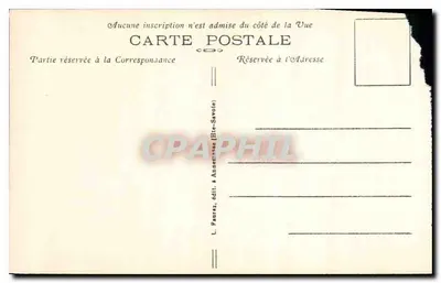 Chamonix-Mont-Blanc — A Cadeia das Aiguilles e o Mont-Blanc vistos de La Flégère — L. Pauraz, editor (Alta Saboia) n° 504 — Verso