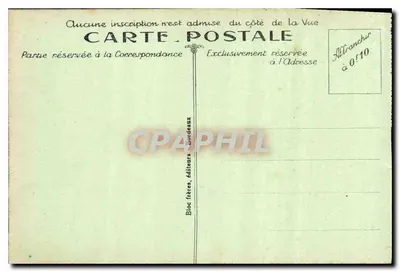 Biarritz (Côte Basque) — Port rybacki i wybrzeże ku farbie — B. R. — Rewers