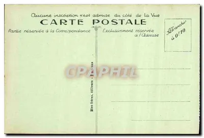 Biarritz (Côte Basque) — Rocher du Basta — wydawca Bloc frères, n°44 — Rewers