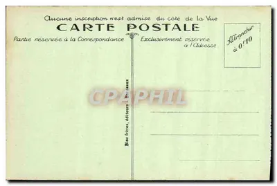 La Villa Belza przez tamarisy — Biarritz (Côte Basque) — B. R. n°48 — Rewers