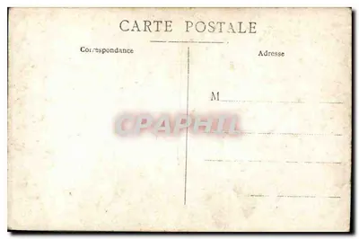 Homem em traje — jardim — cartão postal anônimo — Verso