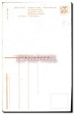 La valvola del mulino — La porta dell'acqua del mulino — Слóза пру млыне — Alla mulina — Ch. HALLÉ — Editore: PRODUIT DE PARIS — Verso
