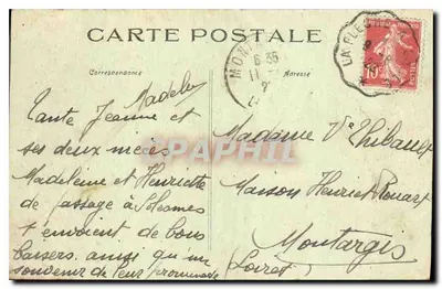 Solesmes (Sarthe) — Abadia dos Beneditinos — J. Mahecol, fot. Solesmes-sur-Sarthe — Verso
