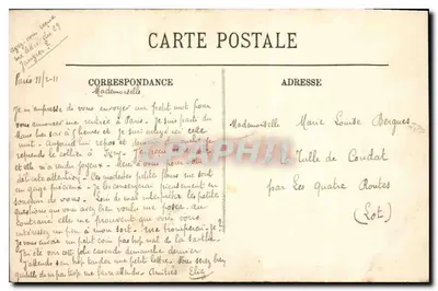 Les Bords de l'Huisne — LL. — Wydawca LL. — Rewers