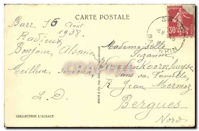 Obernai — Plac Republiki — Braun & Cie, Wydawcy, Dannach — Rewers