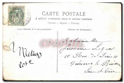 Lili e seu cachorro — Médor, bom cachorro de raça — P.S.C. Paris — Verso
