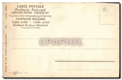 Laisie śpiewający Marszałkowską — Rouget de Lisle — wydawca Rouget, Paryż — Rewers