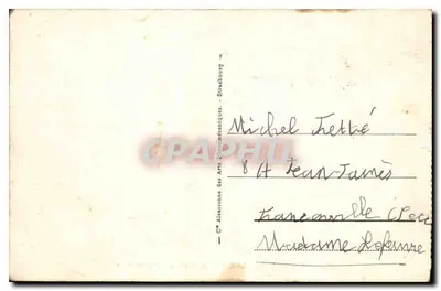Le Havre - De Kaap van de Hève bij zonsondergang — C° Alsacienne des Arts Photographiques, Strasbourg, n°84 — Achterkant