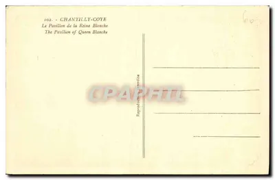 Chantilly-Coye — Pałac Białej Królowej — Rewers