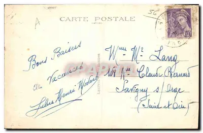 Carnac — Portal Kościoła — Wydawca Lote, nr 1018 — Rewers