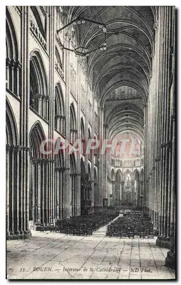 Rouen — Wnętrze Katedry — ND Pbot.