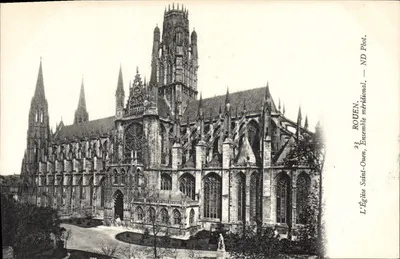 Rouen — Katedra św. Ouen, Zespół południowy — Fot. ND