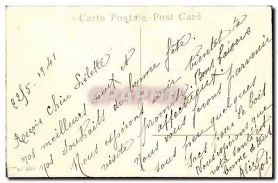 Ciclaminos — edição J. FLET — n° 4114 — Verso