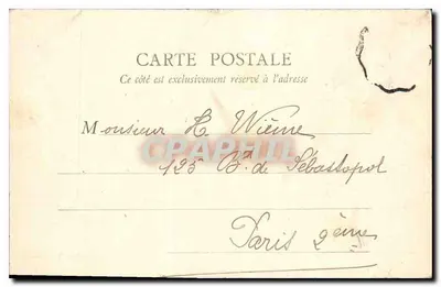 Castelo de Dampierre (S.-et-O.) — O Parque — A. Bourdier, imp.-edit., Versailles — Verso