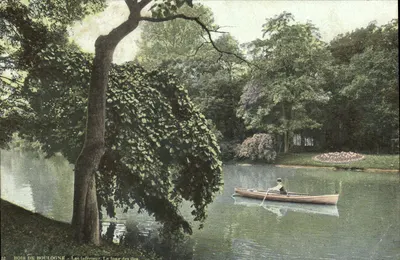 Bois de Boulogne - Lago inferior. Ao longo das ilhas — editor não identificado, n° 12