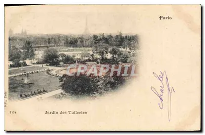 Jardim das Tuileries — Paris — B.P. Paris n°124