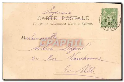 Jardim das Tuileries — Paris — B.P. Paris n°124 — Verso