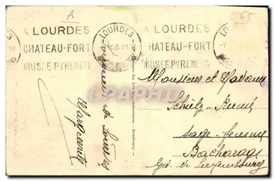 Panny Maria z Góry — Lourdes — Wydawca anonimowy, nr 167 — Rewers