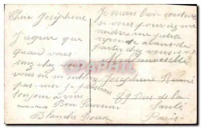 Dziewczyna z falistymi włosami — z bukietem kwiatów — wydawca nieznany — Rewers