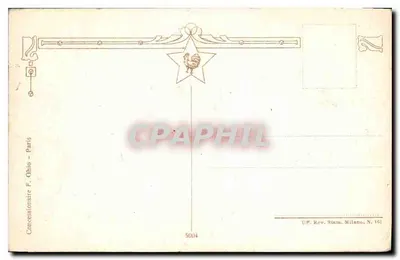 Embarcação a vela em mar agitado — Concessionário F. Ohio — N. 5004 — Verso