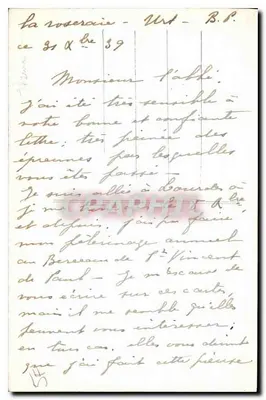 Saint-Vincent-de-Paul — Ritratto — Foto Albert, Dux — Verso