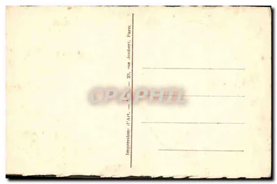 Vrouw aan de rand van een pad — gedicht van Leonceille — Impressie d'Art, Parijs — Achterkant