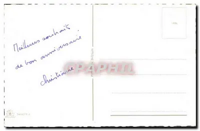 Arranjo de pivoines e flores — edição Privilège Belgium — n° 7686 — Verso