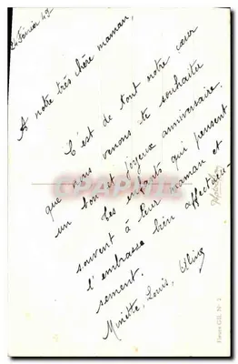 Bouquet di fiori — Anniversario — Fleurs GIL N° 2 — Verso