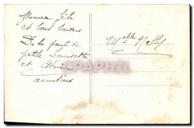 Duas rosas coloridas — fundo de floresta — WD PARIS 1396 — Verso