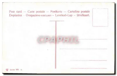 Widok skał i morza — Wydawca nieznany — seria 999, n°6 — Rewers