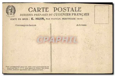 Stara pocztówka Le general Bonaparte odwiedza fontanny Moise przy Mont Sinai — Rewers