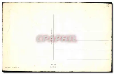 Buquê de pêssegos — carta de vœux — M.D. Paris, série n°4.005 — Verso