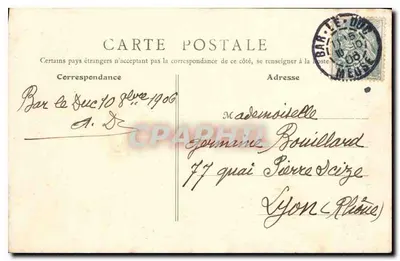 Bar-le-Duc (Meuse) — Wieża Godzinna — B. F., Paryż, nr 4 — Rewers