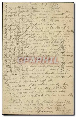 Paris - A Borsa - A. P. - The Exchange — Editora A. P., n° 189 — Verso
