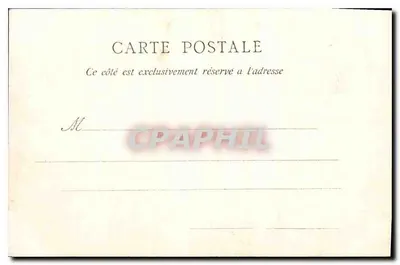 Saint-Malo — O Môle das Negras na Tempestade — 25 de Agosto de 1903 — Editor Gennais filho, Saint-Malo — Verso